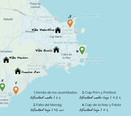 Rutas por los acantilados de Jávea y Benitachell: Los balcones del Mediterráneo
